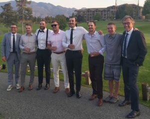 Some 2016 Warriors at the wedding